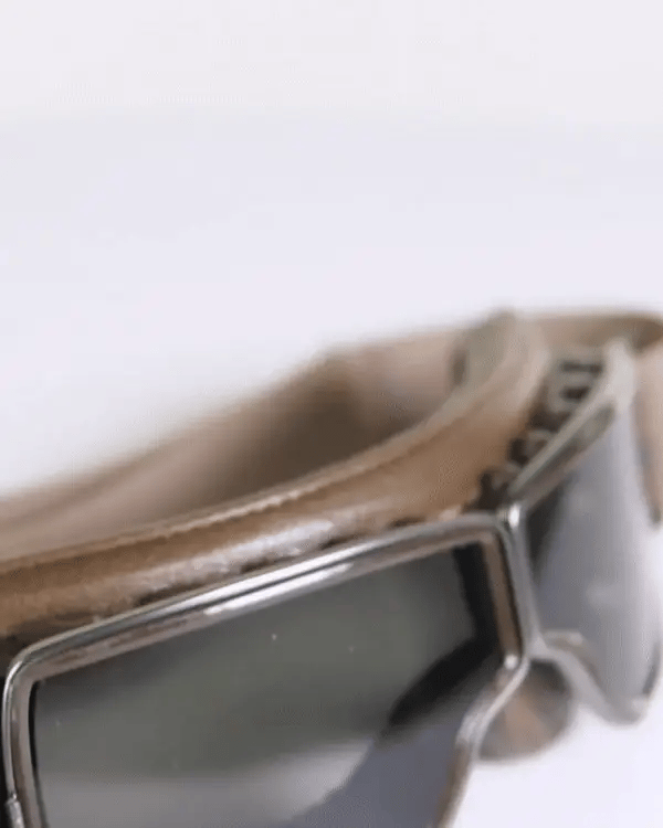 RetroGoggles Vintage Motorradbrille | UV-Schutz | Stoßfest & Verstellbar | 50% Rabatt