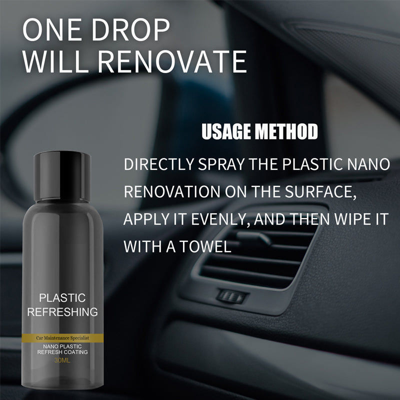 Reparaturmittel für Autokunststoffe | Nano-Beschichtung | UV-Schutz & Farbauffrischung | 1+1 Gratis