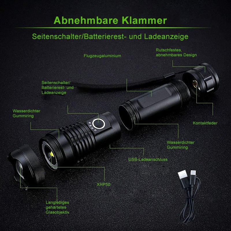 NightVision Pro™ | 🔦 Militärische wasserdichte LED-Taschenlampe