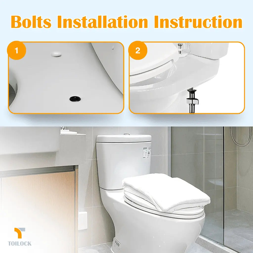 1+1 GRATIS | ToiLock™ Verhindert lästige Toilettensitzbewegungen durch einfach zu montierende Schrauben