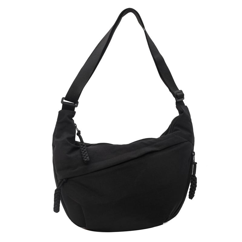 Nylon Crossbody Hobo Tasche | Geräumig & Stylisch | Verstellbarer Gurt | 50 % Rabatt