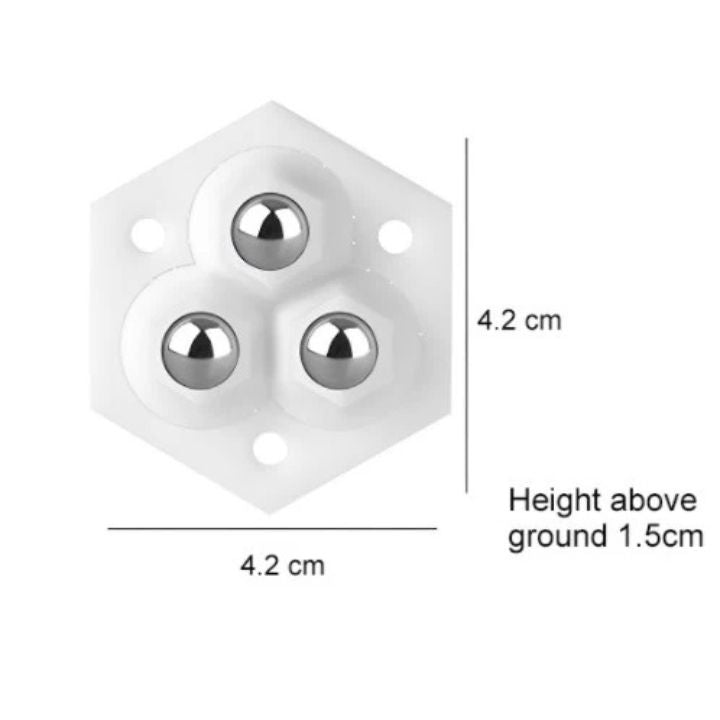4+4 Gratis | 360° Drehbare 3-Kugel-Rollen