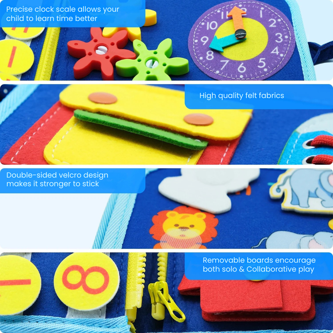 MiniMind™ | Preschool Learning Sensory Board für Autismus-freundliche Fähigkeitsentwicklung