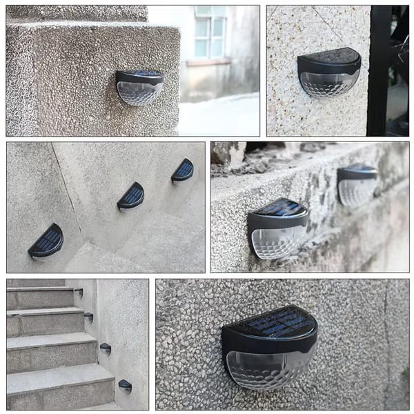 1+1 GRATIS | HaloCryst - LED Halbkreis Stufenleuchte Wandleuchte Zaunleuchte