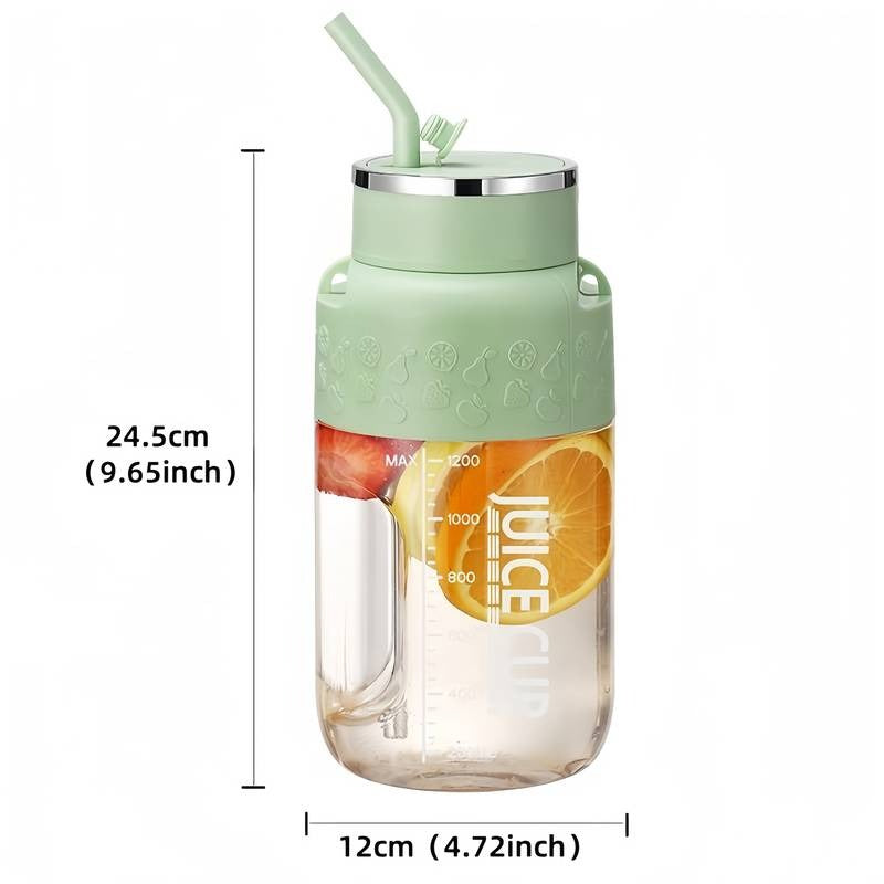1200ml Tragbarer Fruchtsaftmixer – Frische Mischung für Picknick, Fitness und Wanderungen