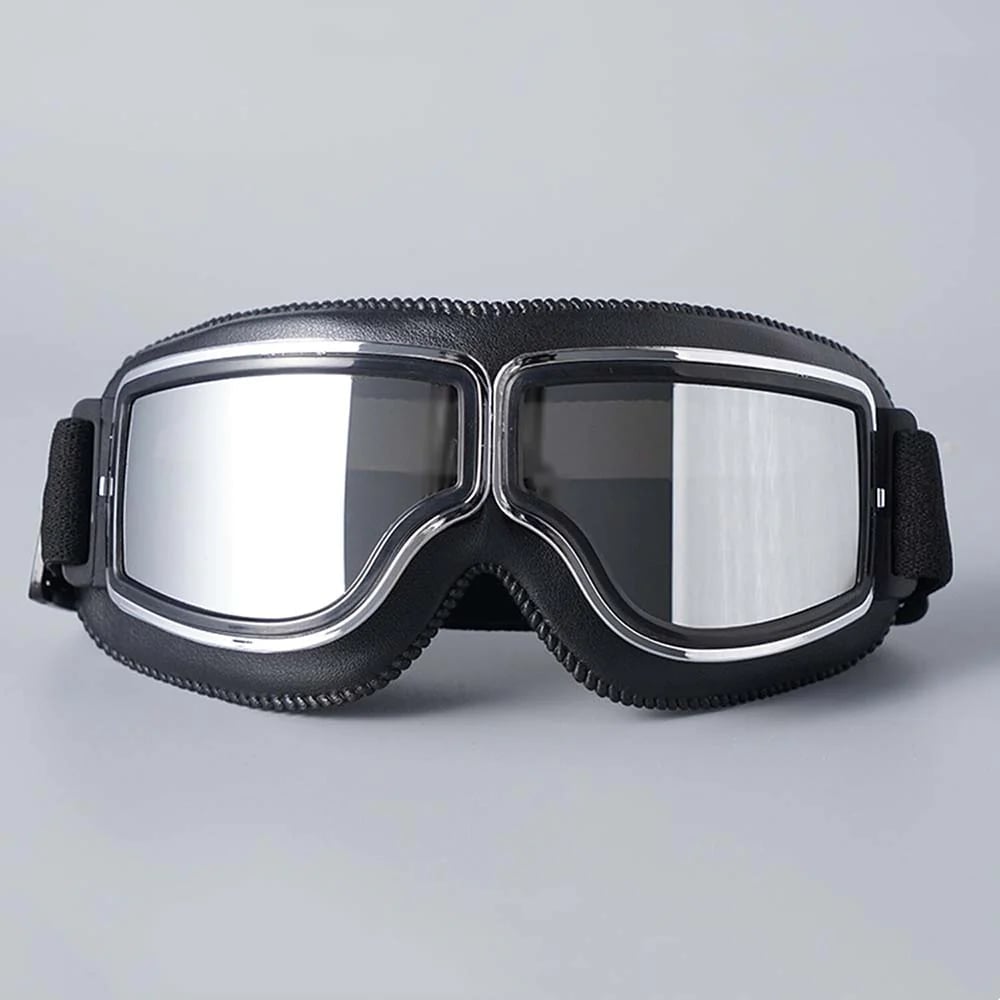 RetroGoggles Vintage Motorradbrille | UV-Schutz | Stoßfest & Verstellbar | 50% Rabatt