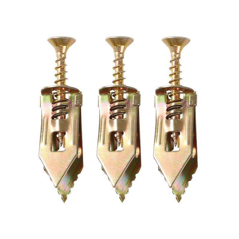 FixSecure - Spreizdübel für Trockenbau + hochfeste Zinkschrauben (100er-Pack)