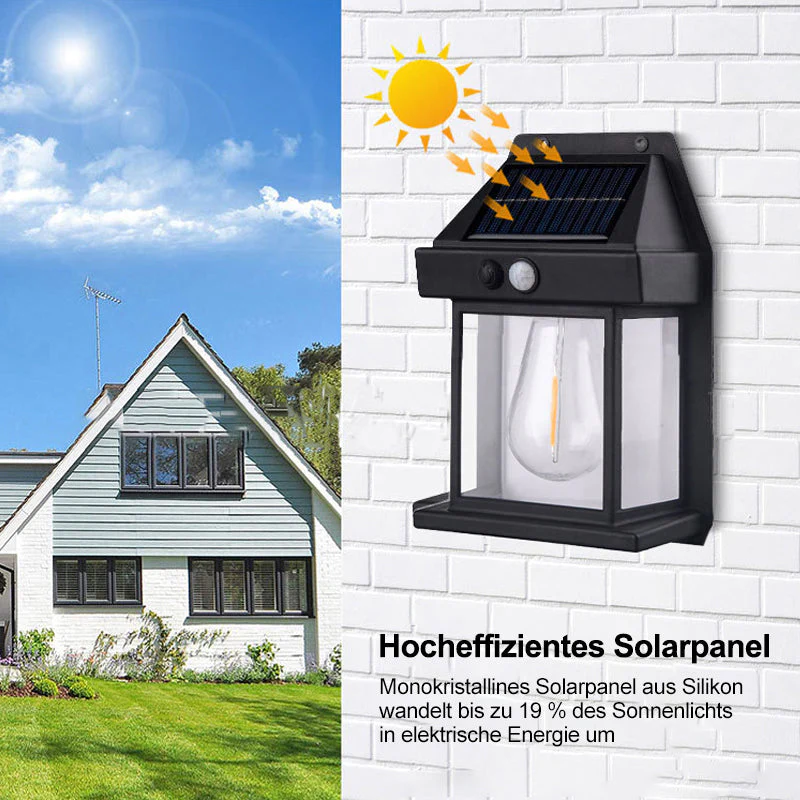 SolarClear® - Solarbetriebene Wandleuchte