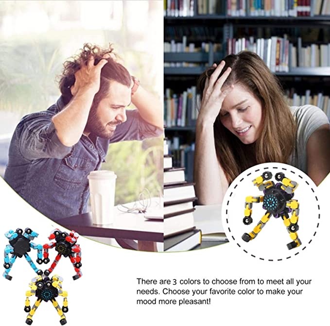 Transformierbarer Fingertip-Gyro – Anti-Stress-Spinner, Handyhalter & Battle-Spinner