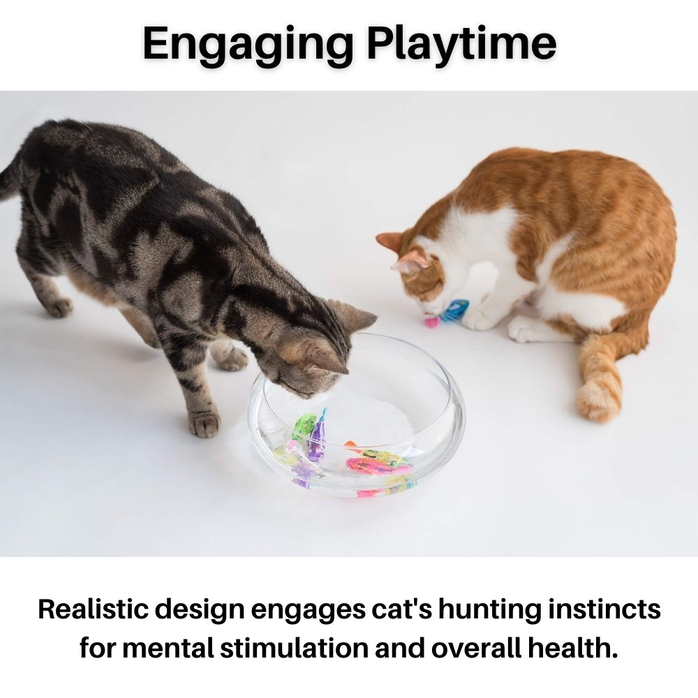 Interaktives Katzenspielzeugset mit Technologie