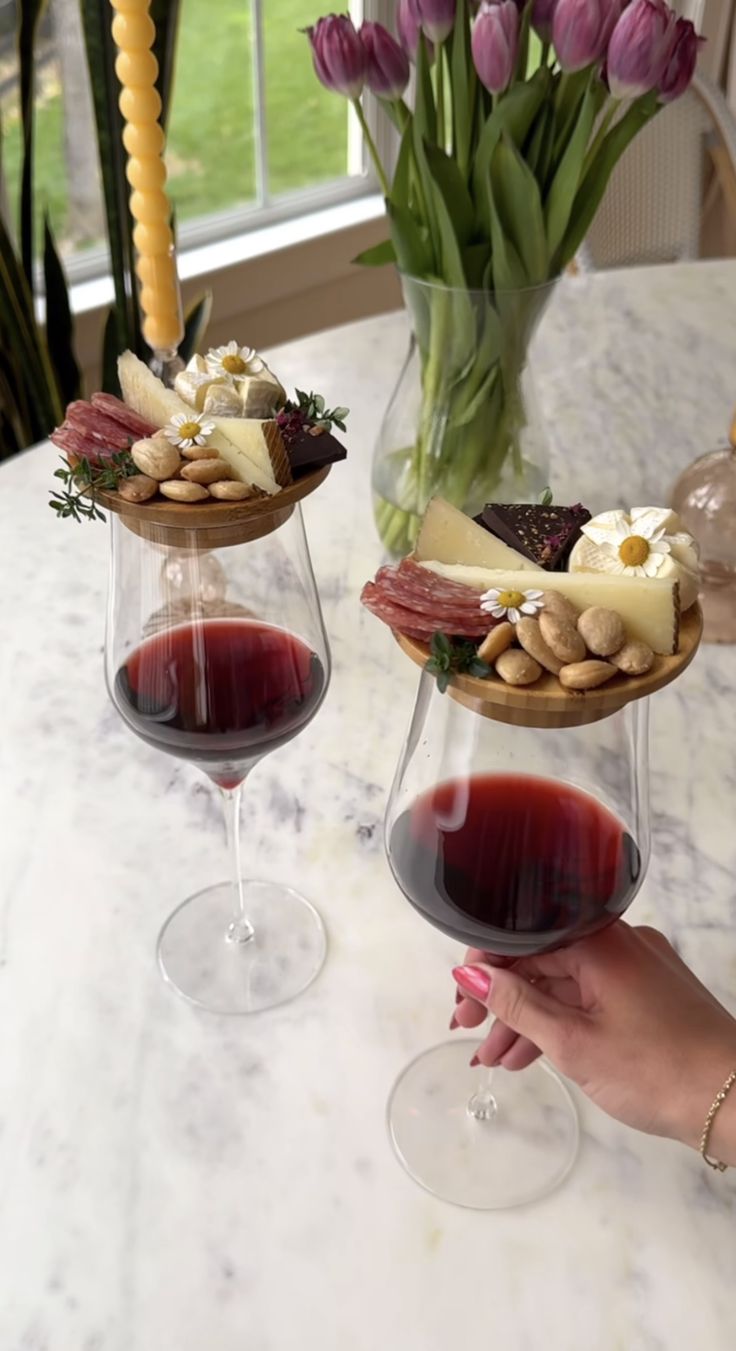 BambooCup™ - Wein Cup Deckel & Dual-Use Bambus Untersetzer