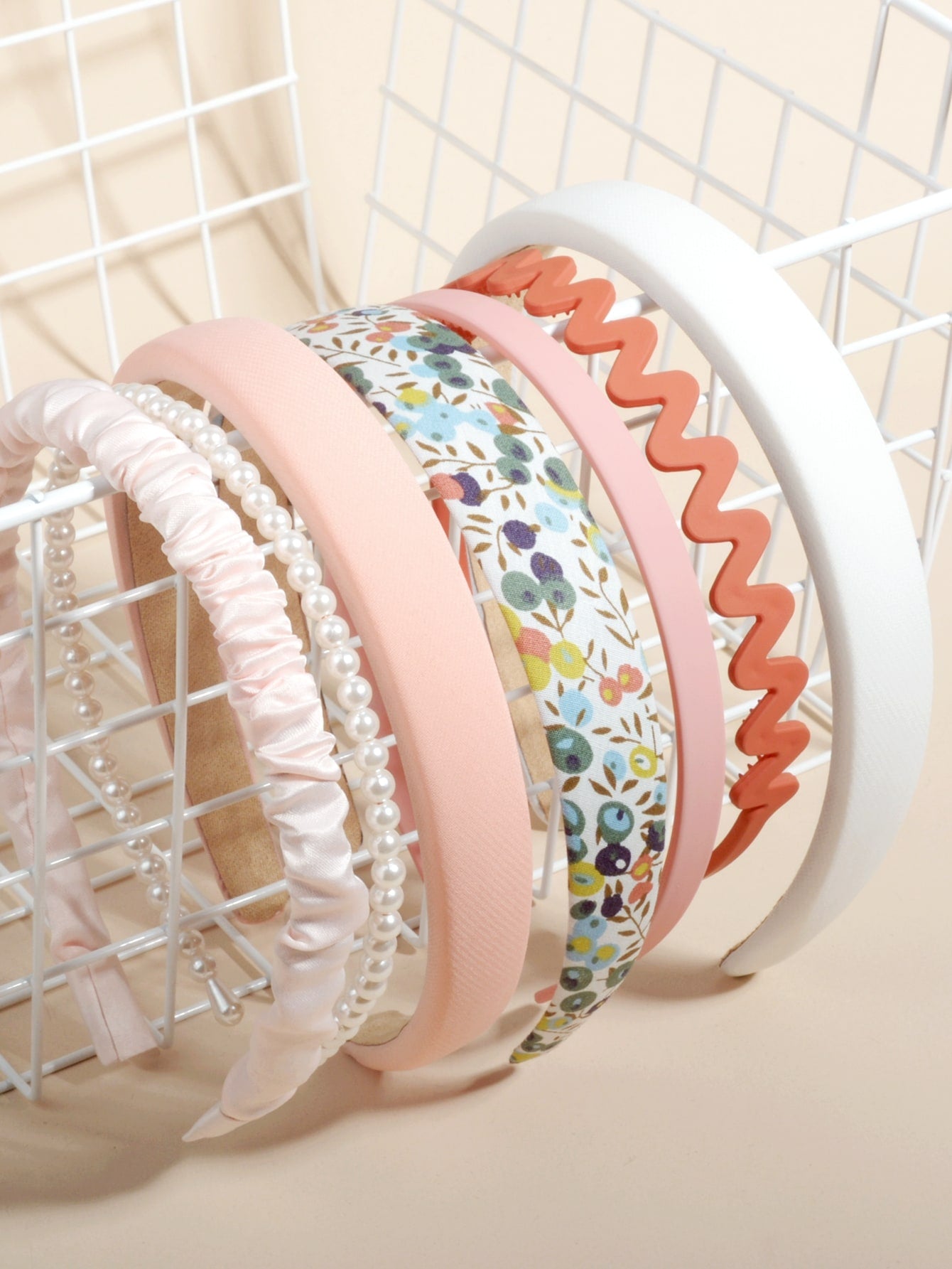 6 Stücke Stirnband mit Kunstperle Dekor