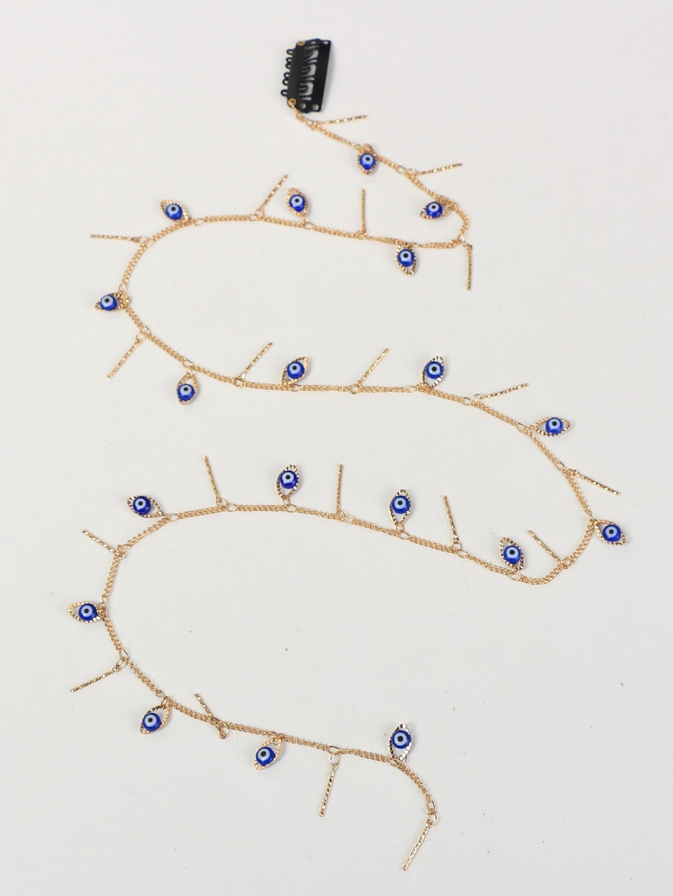 Haarklammer mit Böse Auge Dekor