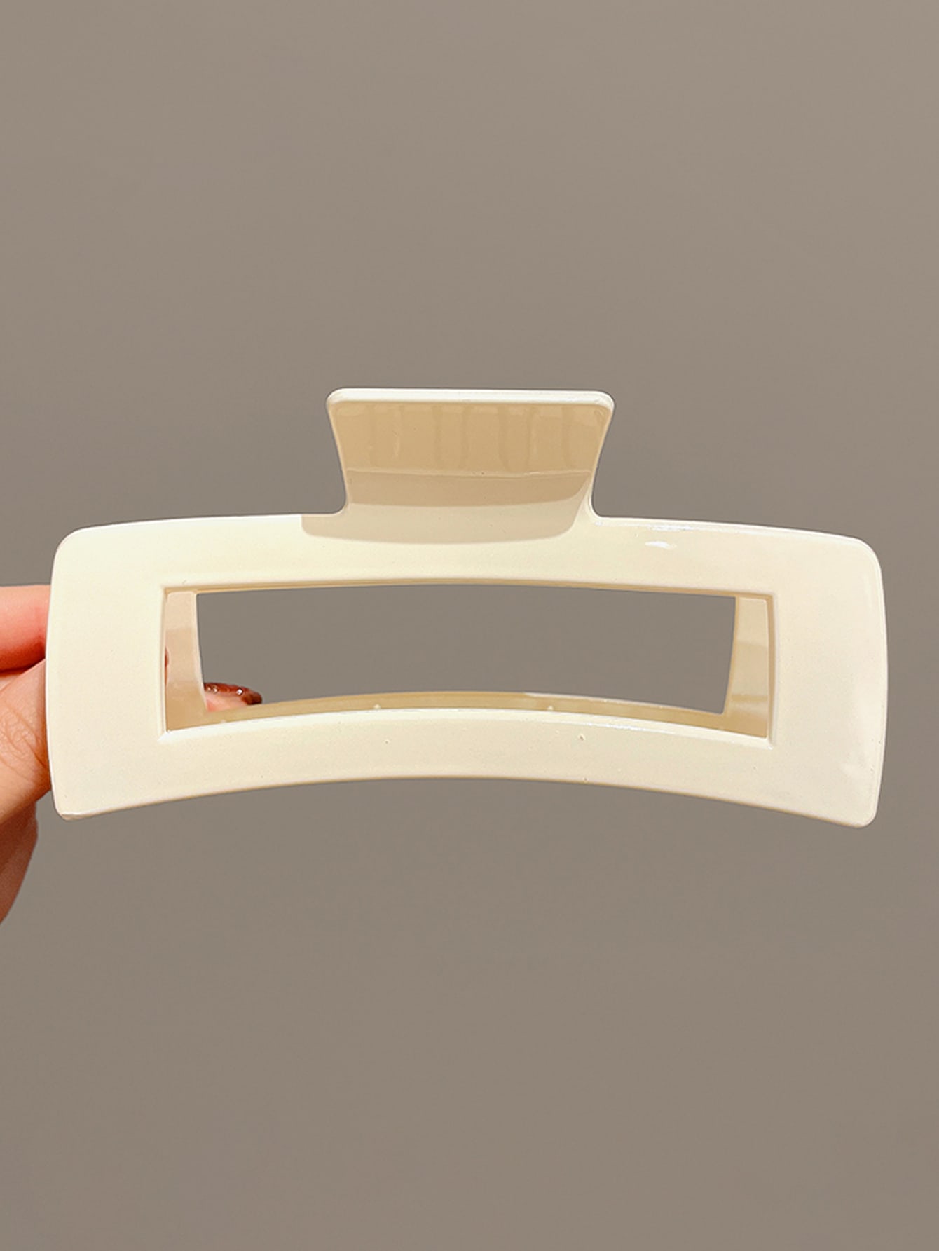 3 Stücke Haarklammer mit Loch, Rechteck