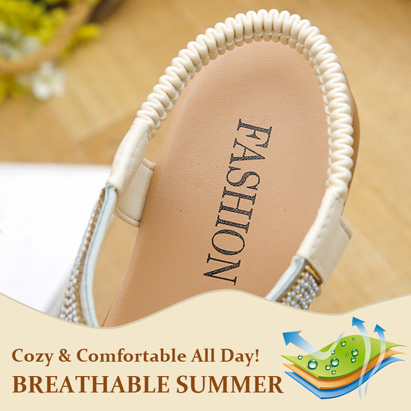 GlimmerStep™ - Luxus Strass Sandalen mit rutschfester, weicher Sohle