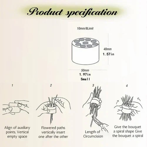 1+1 GRATIS | FloraSpiral™ Drehen Sie Ihre Blumen zu atemberaubenden, langanhaltenden Sträußen, die jeden Blick fesseln