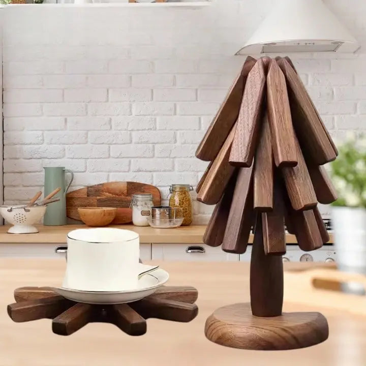 Handgefertigter Holzuntersetzer – Stilvolle Schutzlösung für Ihr Zuhause