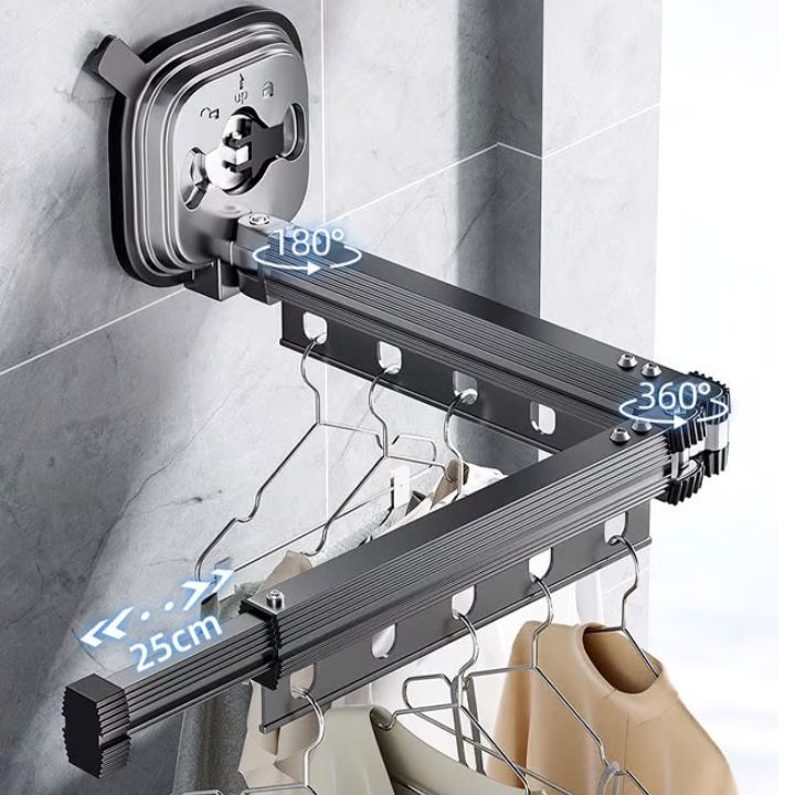 Foldora™ - Platzsparender klappbarer Wand-Wäschetrockner