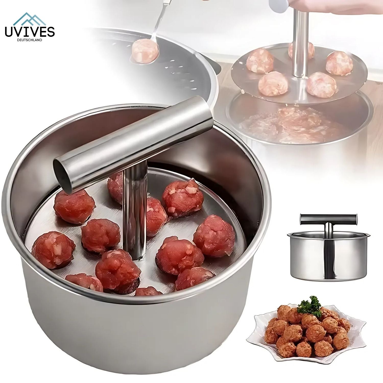 MeatShaper™ - Edelstahl-Frikadellenform für die Küche