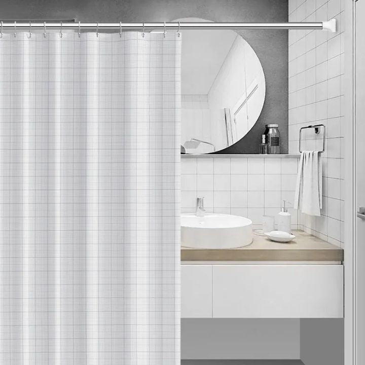 Teleskop-Stange ohne Bohren | Verstellbar & Rostfrei | Für Bad, Küche & Kleiderschrank