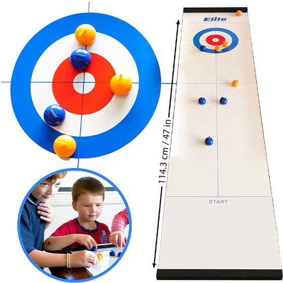 Tisch-Curling-Spiel – Olympischer Spaß für Zuhause