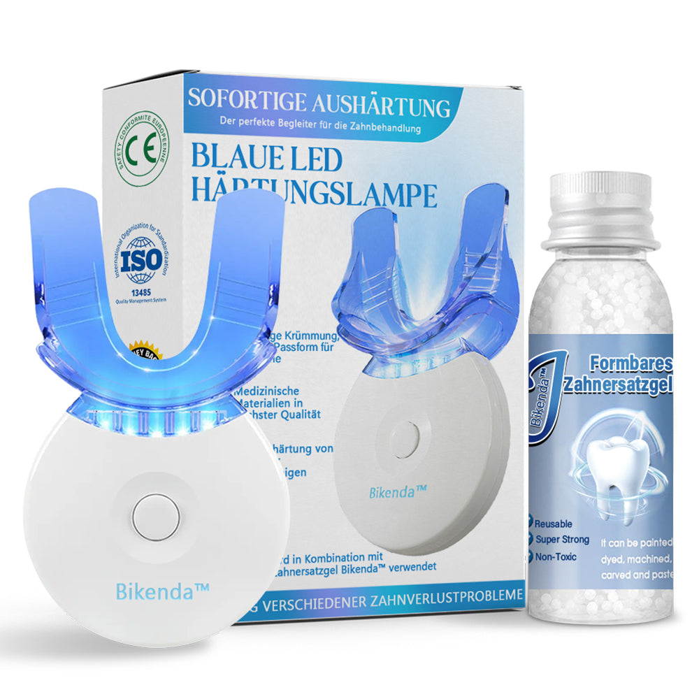 ZahnFix | LED-Härtungslampe für schnelle Zahnreparatur und Zahnersatzgel