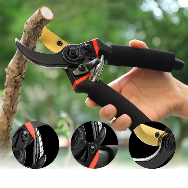 Profi‑Gartenschere™ | Ergonomisch & Ratsche | Präziser Schnitt bis 2 cm | Gehärteter Stahl