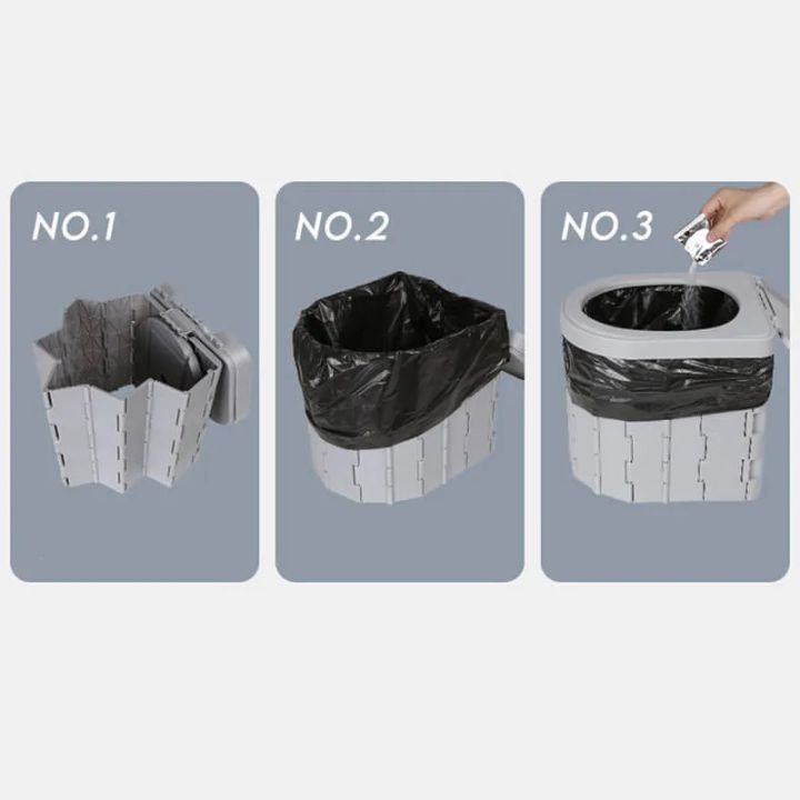 Tragbare Klapptoilette für Outdoor & Notfälle