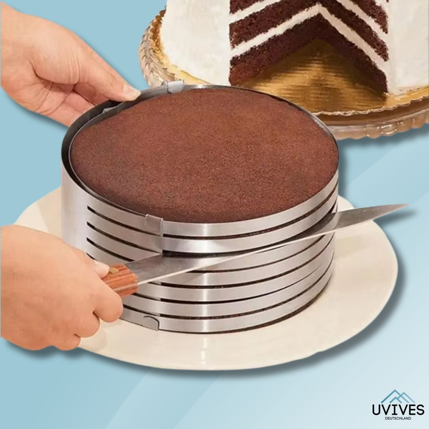 TierCutter™ - Verstellbarer Edelstahl-Kuchenausstecher