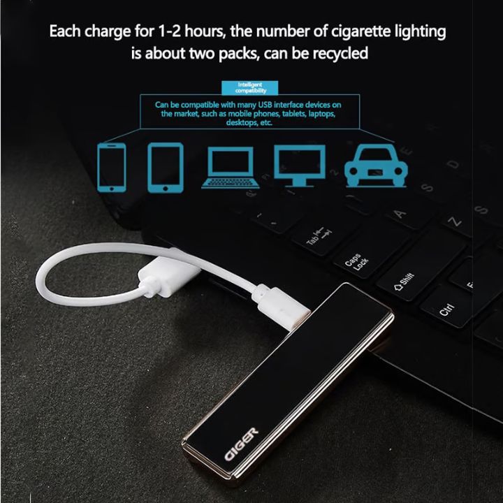 Winddichtes USB-Feuerzeug – Wiederaufladbar & Flammenlos