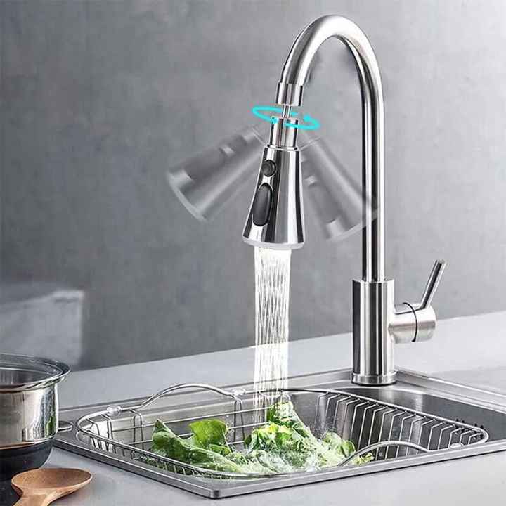 SpinFlow™ - 360° drehbarer Küchenwasserhahn mit einstellbaren Sprühmodi