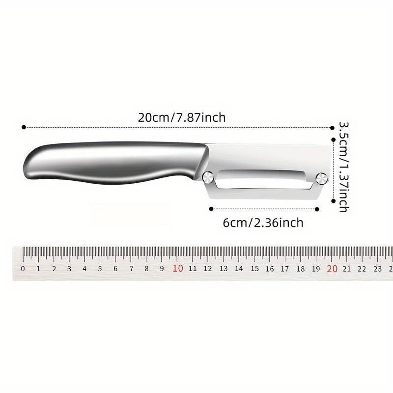 Scharfer Gemüseschäler aus Edelstahl – Für Kürbis, Karotten & sogar Ananas geeignet