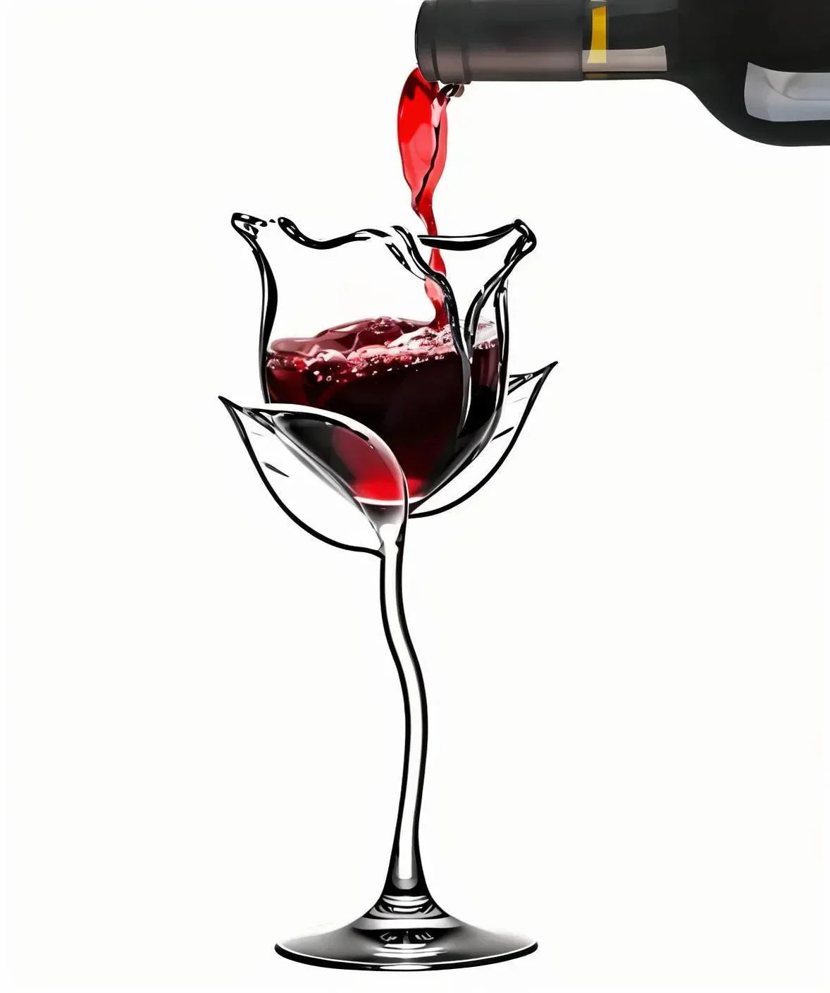 1+1 Gratis | VinoRosa | Elegantes Rosen-Weinglas – Verleiht jedem Schluck Charme