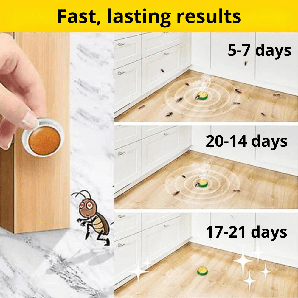 RoachGuard Kakerlakenköder | Langzeitwirkung | Haustiersicher | 1+1 Gratis