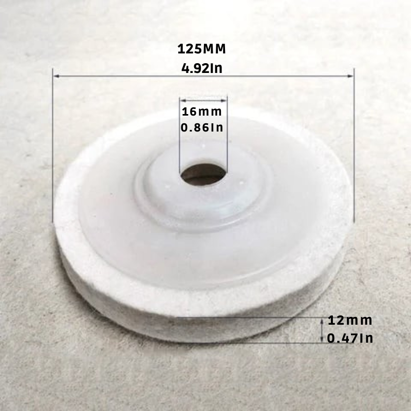 Polierwollscheibe für eine Spiegeloberfläche (x3)