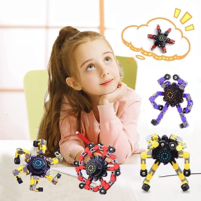 Transformierbarer Fingertip-Gyro – Anti-Stress-Spinner, Handyhalter & Battle-Spinner