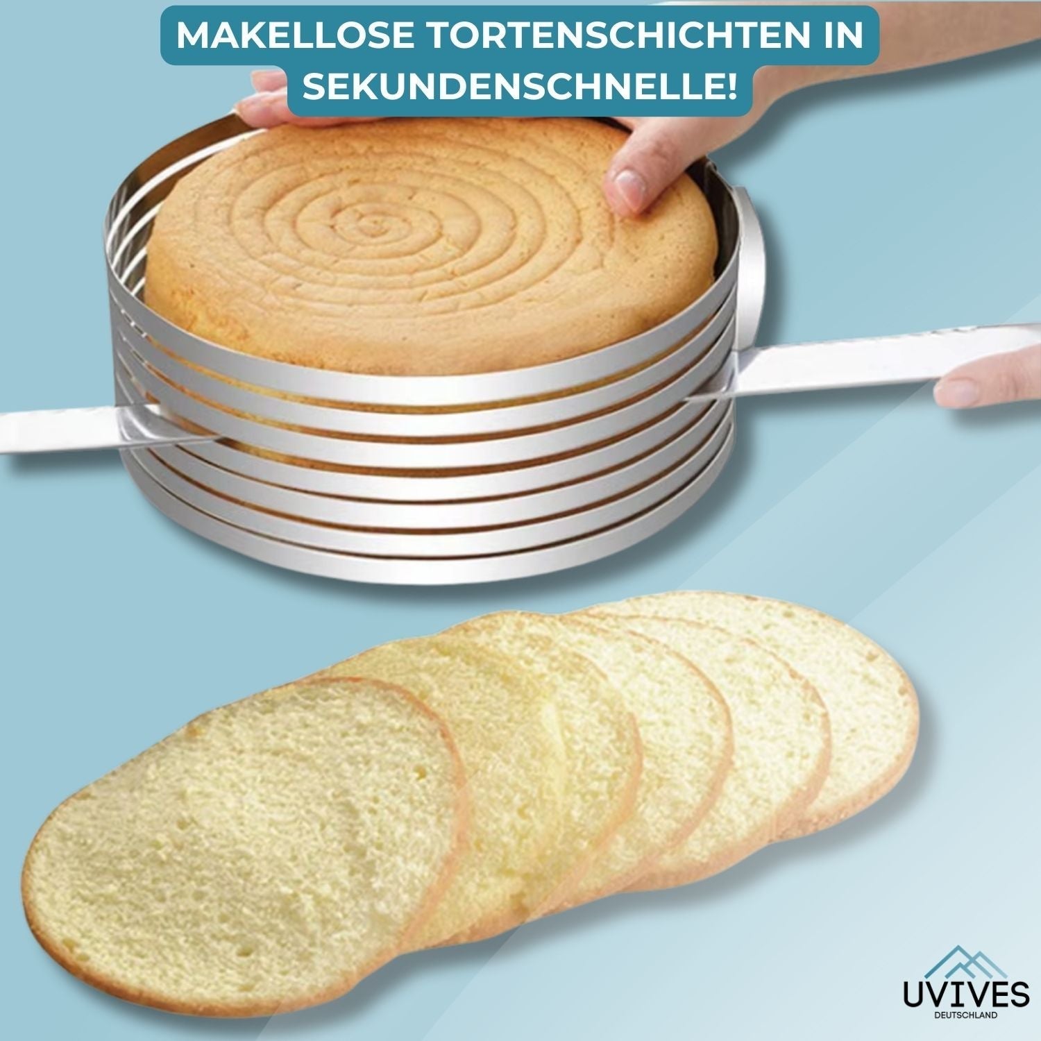 TierCutter™ - Verstellbarer Edelstahl-Kuchenausstecher