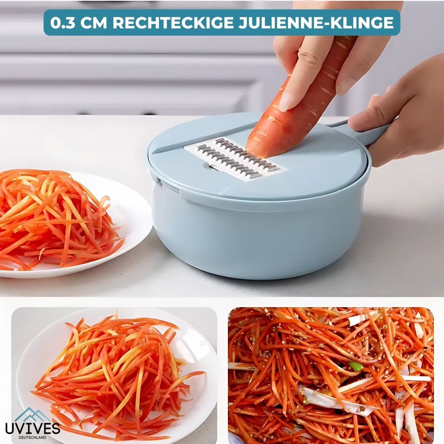 GrateCut™ - Multifunktionaler Gemüseschneider