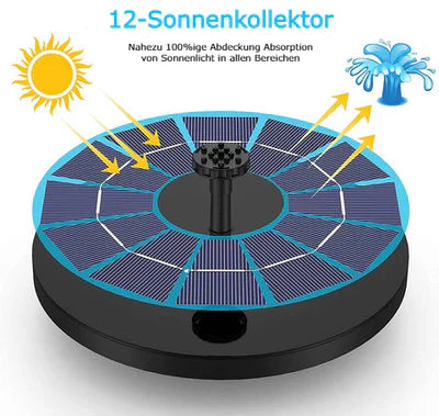 AquaBloom™ - Solarbetriebene Wasserfontäne