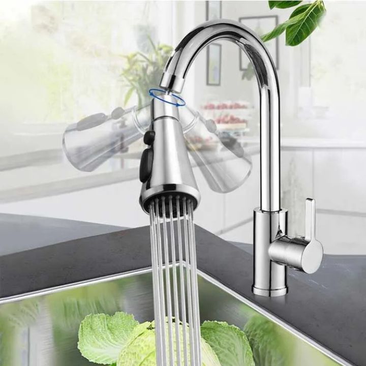SpinFlow™ - 360° drehbarer Küchenwasserhahn mit einstellbaren Sprühmodi