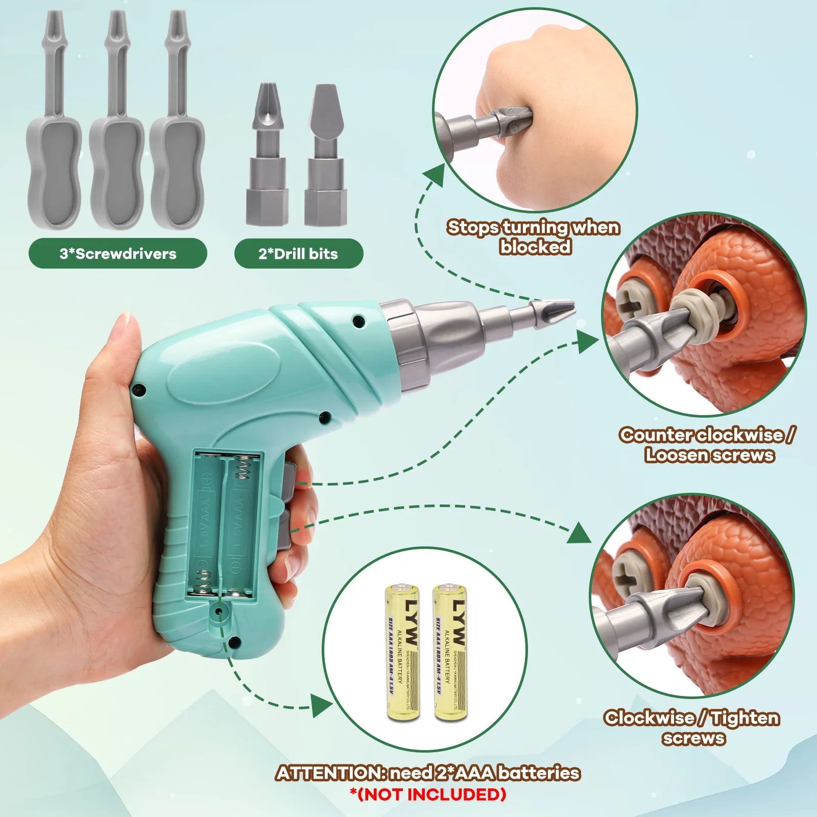 50% RABATT TEMPORÄR | Drillasaur™ | DIY Dinosaurier-Bausteine