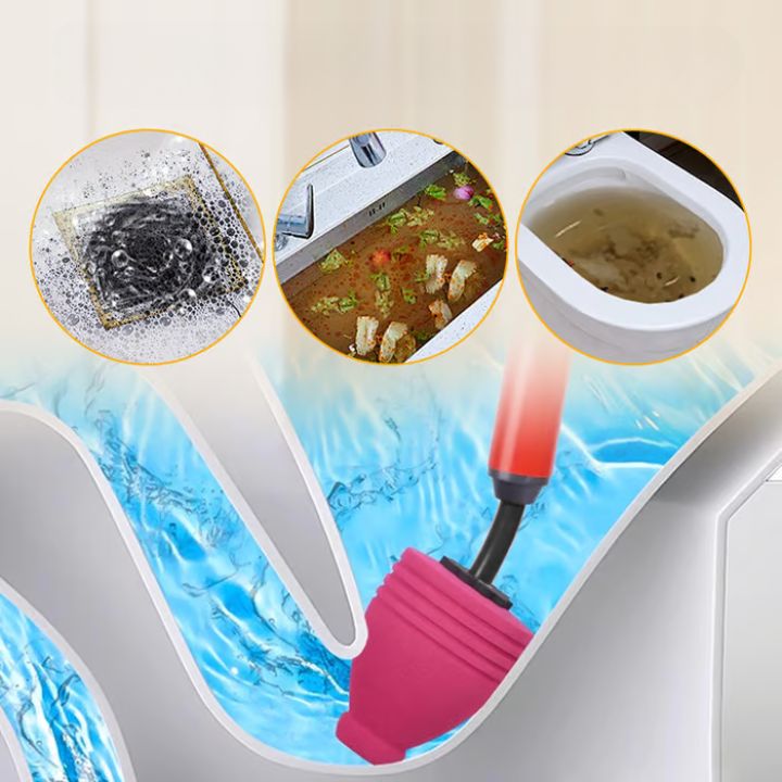 Hochdruck-Toilettenstößel für schnelle Rohrreinigung