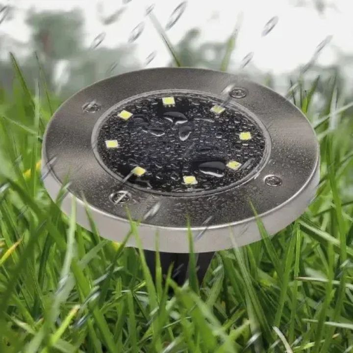 3 Stücke Solar-Bodenleuchten – Elegante Außenbeleuchtung ohne Kabel