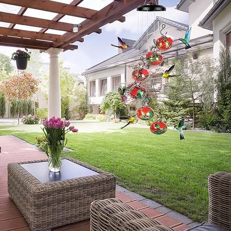 ChimeFeeder™ - Charmante Windspiele Kolibri-Futterspender