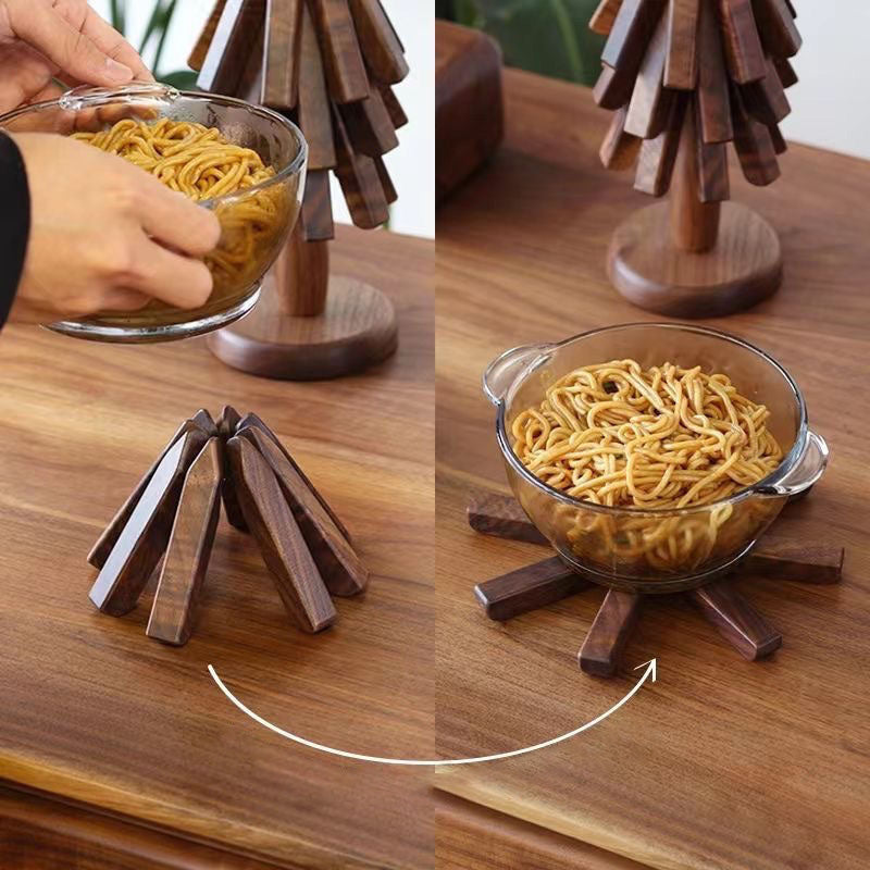 Trivet™ Untersetzer aus Holz für Warme Gerichte