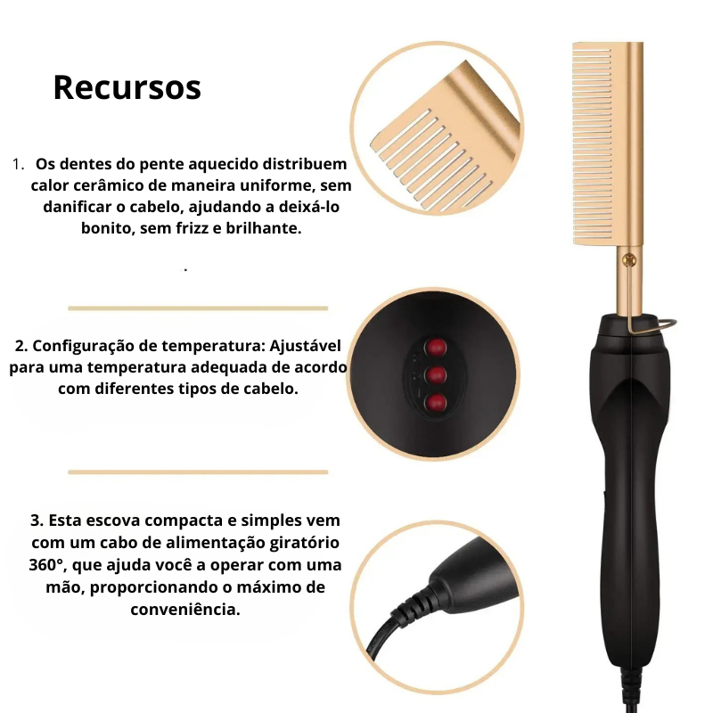 QuickHeat™ - Elektrischer Titan-Haarglätter