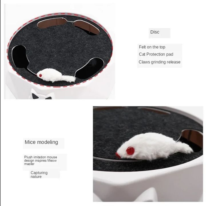 Katzenspielzeug – Realistische Mausbewegung & Kratzfläche