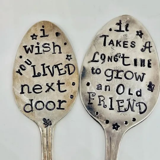 1+1 GRATIS | Langlebiger Gartenmarker-Freundschaftsgeschenk für Pflanzenliebhaber