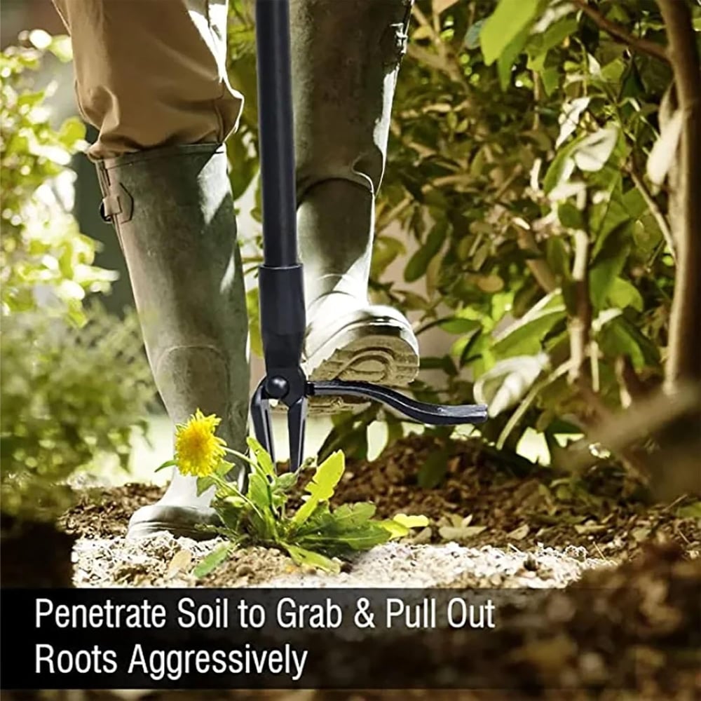 Ergonomischer Unkrautstecher mit Standfuß – Clevere Tretmechanik für müheloses Jäten
