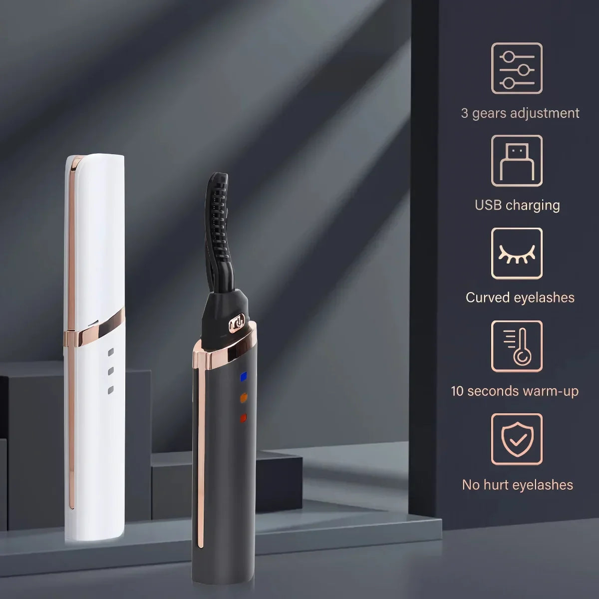 LuxeLash Pro™ | Schnellheizbare USB-wiederaufladbare Wimpernzange